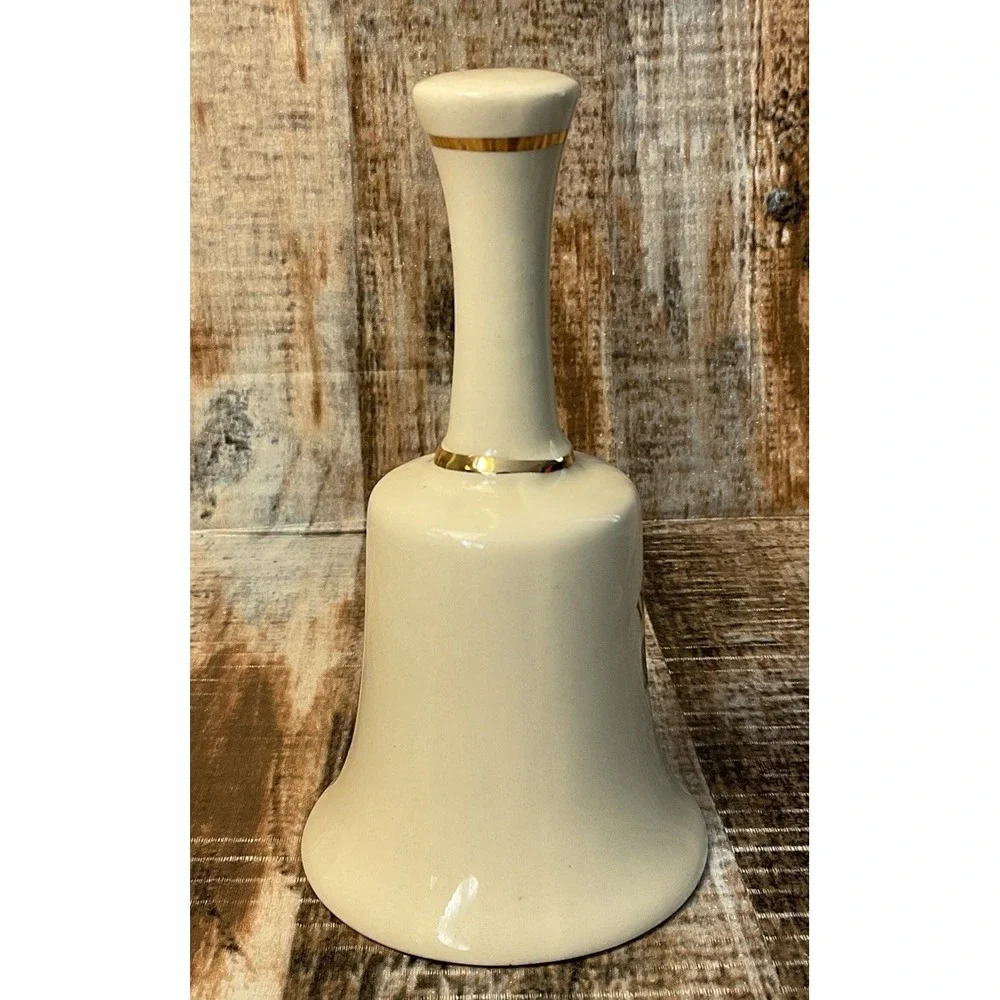 Vintage Indianapolis Indy Race Car Indiana Porcelain Hand Bell